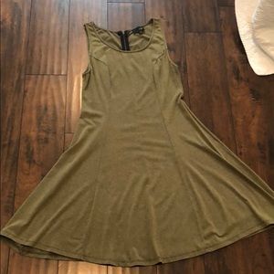 Hunter green a line dress